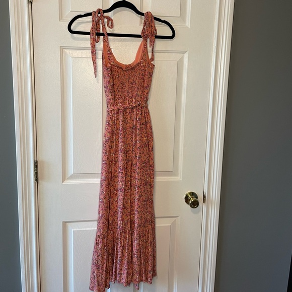 J Crew Floral Print Midi Dress Size 00 - Picture 3 of 4